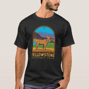 Yellowstone Nationalpark Mule Dee Vintag T-Shirt