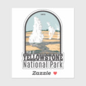 Yellowstone Nationalpark Norris Geyser-Becken Aufkleber (Blatt)