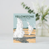 Yellowstone Nationalpark Norris Geyser-Becken Postkarte (Stehend Vorderseite)