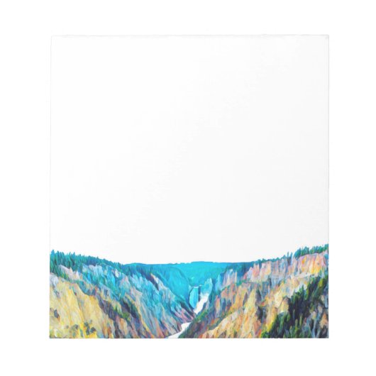 Yellowstone Nationalpark Notepad Notizblock (Vorderseite)