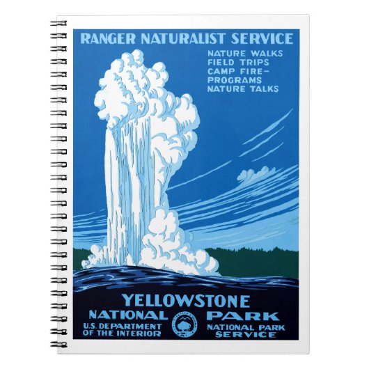 Yellowstone-Nationalpark Notizblock (Vorderseite)