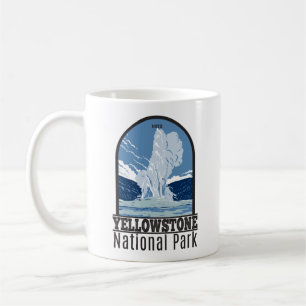 Yellowstone Nationalpark Old Faithful Vintage Kaffeetasse