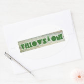 Yellowstone-Nationalpark Ovaler Aufkleber (Umschlag)