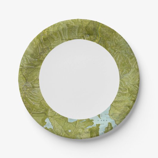 Yellowstone-Nationalpark Pappteller (Vorderseite)