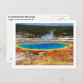 Yellowstone Nationalpark Postcard Postkarte (Vorne/Hinten)