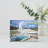 Yellowstone Nationalpark Postcard Postkarte (Stehend Vorderseite)