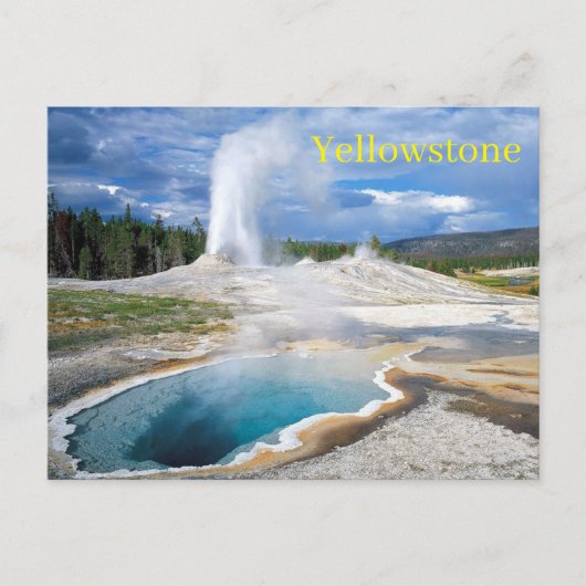 Yellowstone Nationalpark Postcard Postkarte (Vorderseite)