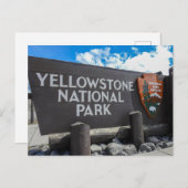 Yellowstone Nationalpark Postcard Postkarte (Vorne/Hinten)