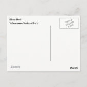 Yellowstone Nationalpark Postcard Postkarte (Rückseite)