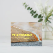 Yellowstone Nationalpark Postcard Postkarte (Stehend Vorderseite)