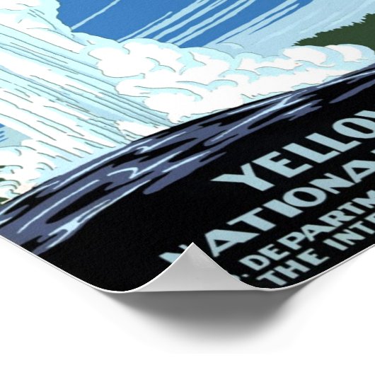 Yellowstone-Nationalpark Poster (Ecke)