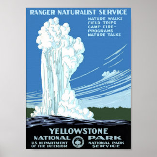 Yellowstone-Nationalpark Poster