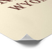 Yellowstone Nationalpark Poster (Ecke)
