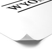 Yellowstone Nationalpark Poster (Ecke)