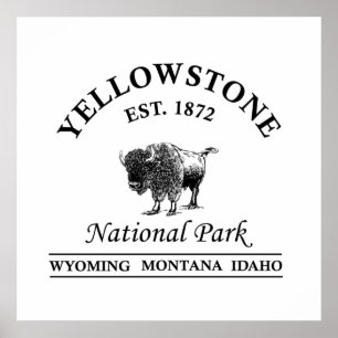 Yellowstone-Nationalpark Poster