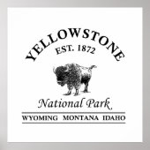Yellowstone Nationalpark Poster (Vorne)