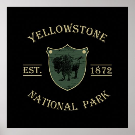 Yellowstone Nationalpark Poster (Vorne)