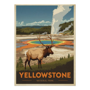 Yellowstone-Nationalpark Poster