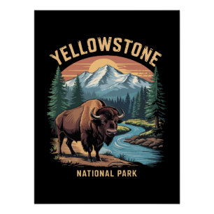 Yellowstone Nationalpark Poster