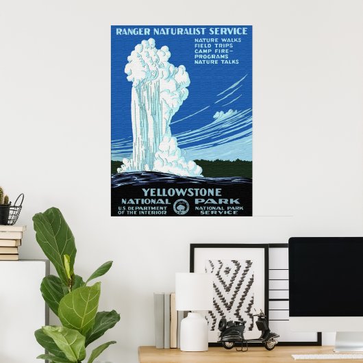 Yellowstone Nationalpark Poster (Heimbüro)