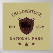 Yellowstone Nationalpark Poster (Vorne)