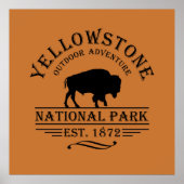 Yellowstone Nationalpark Poster (Vorne)