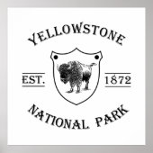 Yellowstone Nationalpark Poster (Vorne)