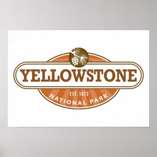 Yellowstone-Nationalpark Poster (Vorne)
