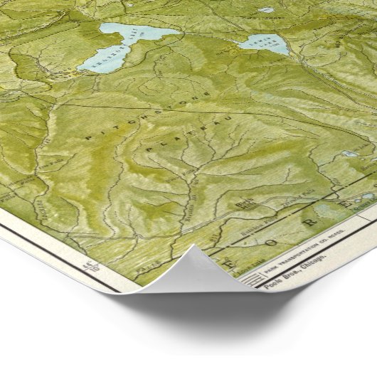 Yellowstone-Nationalpark Poster (Ecke)