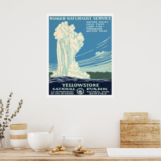 Yellowstone-Nationalpark Poster (Küche)