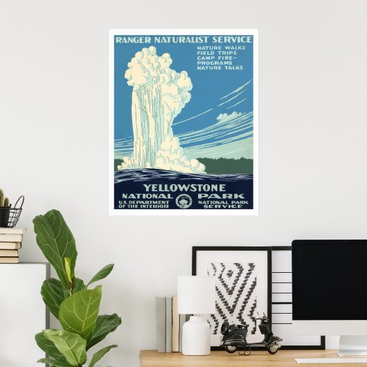 Yellowstone-Nationalpark Poster (Heimbüro)