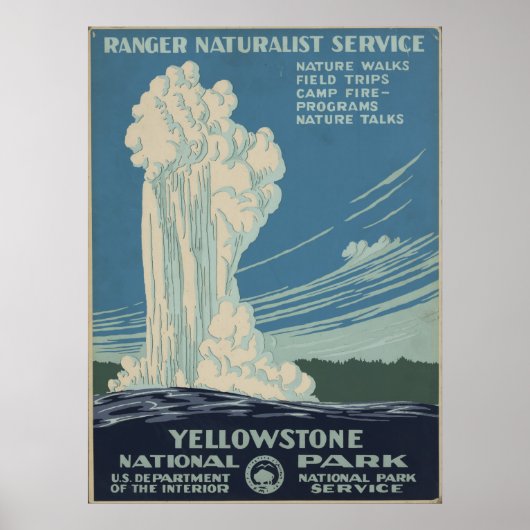 Yellowstone-Nationalpark Poster (Vorne)