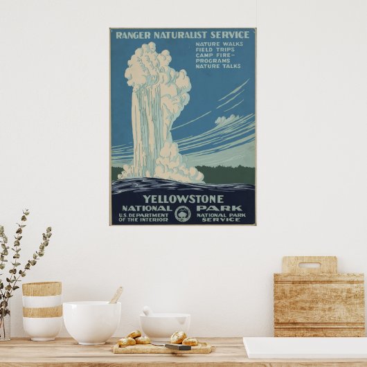 Yellowstone-Nationalpark Poster (Küche)