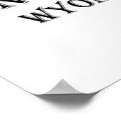 Yellowstone Nationalpark Poster (Ecke)