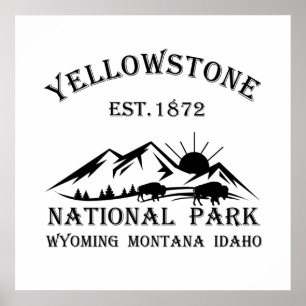 Yellowstone-Nationalpark Poster