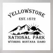 Yellowstone Nationalpark Poster (Vorne)