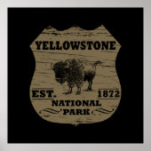 Yellowstone Nationalpark Poster (Vorne)