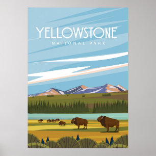 Yellowstone Nationalpark Poster