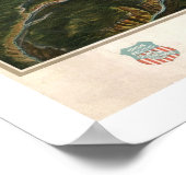 Yellowstone Nationalpark Poster 1902 (Ecke)