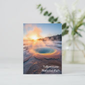Yellowstone-Nationalpark Postkarte (Stehend Vorderseite)