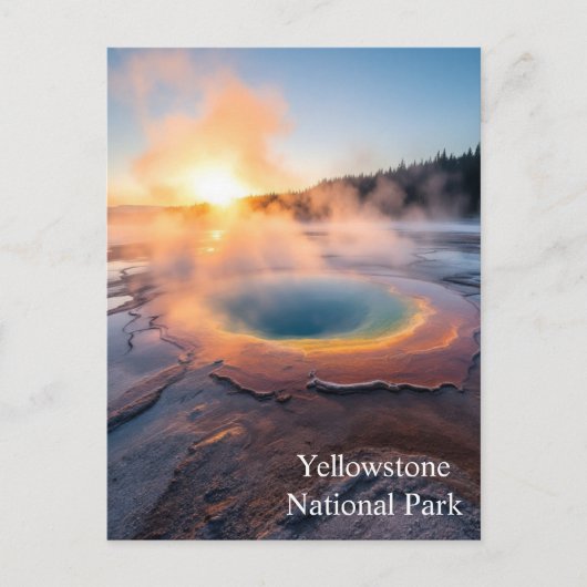 Yellowstone-Nationalpark Postkarte (Vorderseite)