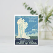 Yellowstone-Nationalpark Postkarte (Stehend Vorderseite)
