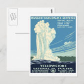 Yellowstone-Nationalpark Postkarte (Vorne/Hinten)