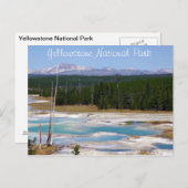 Yellowstone-Nationalpark Postkarte (Vorne/Hinten)