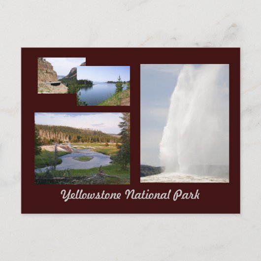 Yellowstone-Nationalpark Postkarte (Vorderseite)