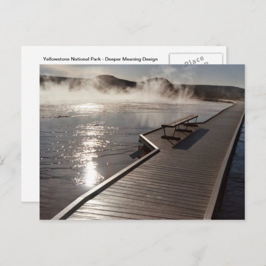 Yellowstone-Nationalpark Postkarte (Vorne/Hinten)