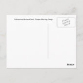 Yellowstone-Nationalpark Postkarte (Rückseite)