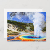 Yellowstone-Nationalpark Postkarte (Vorne/Hinten)
