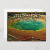 Yellowstone-Nationalpark Postkarte (Vorne/Hinten)