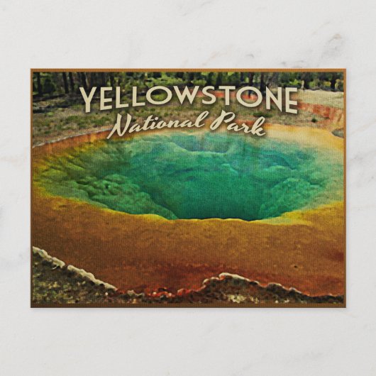 Yellowstone-Nationalpark Postkarte (Vorderseite)